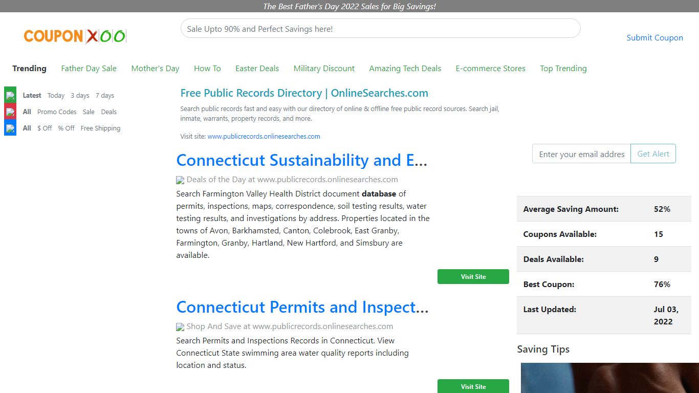Free Public Records Directory | OnlineSearches.com - 07/2022